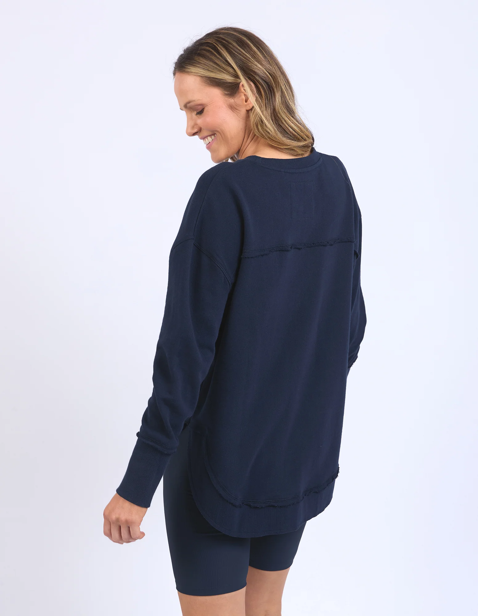 Simplified Metallic Crew Navy - Image 3