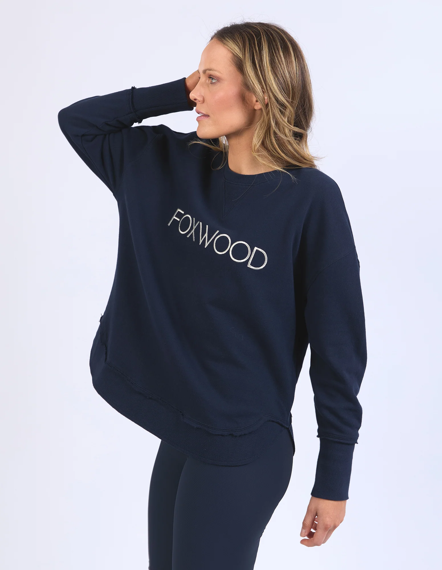 Simplified Metallic Crew Navy - Image 4