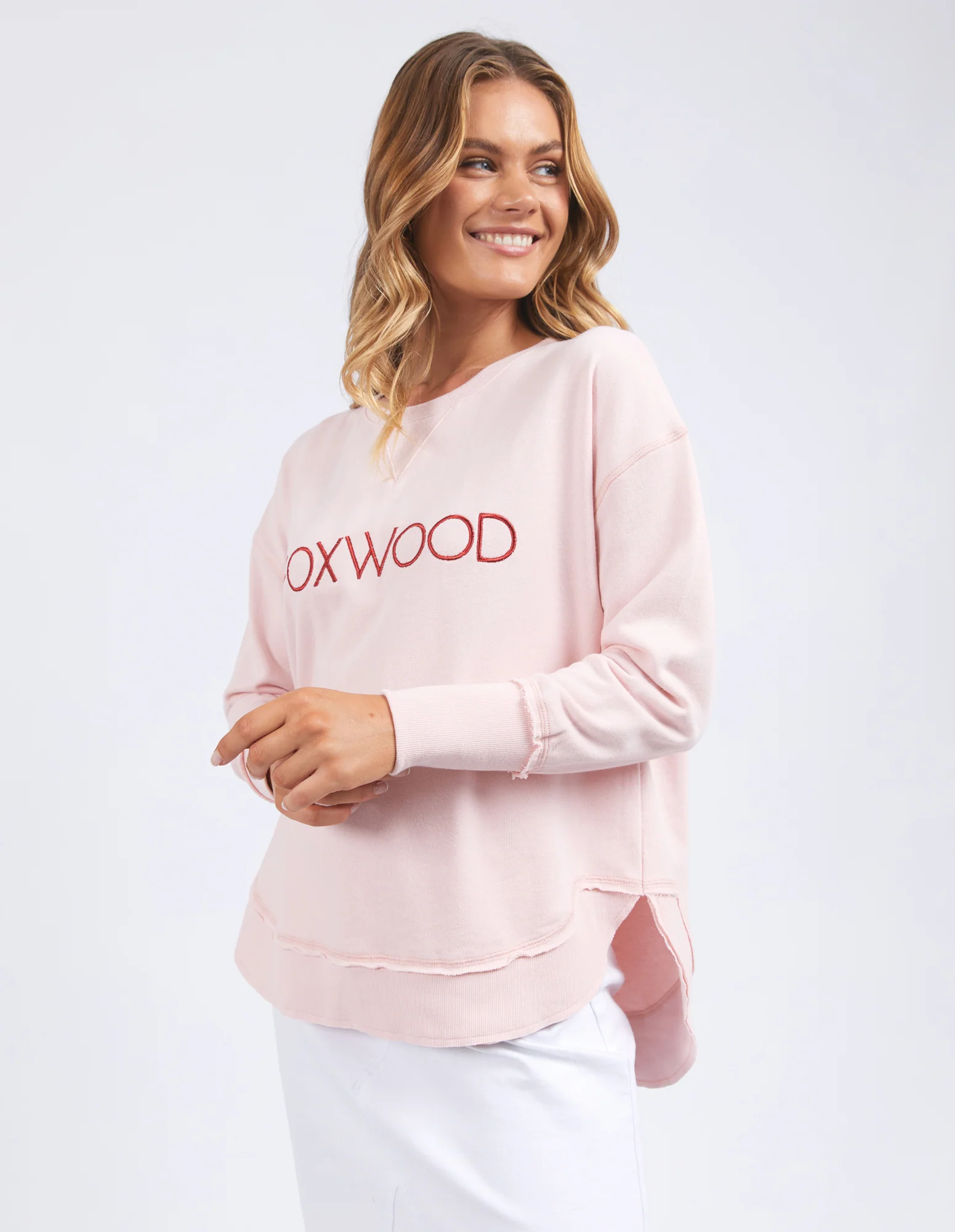 Simplified Metallic Crew Pale Pink - Image 4