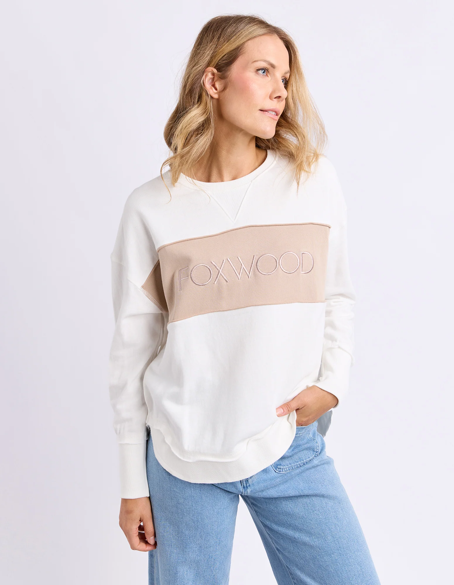 Simplified Tonal Crew Vintage White - Image 4