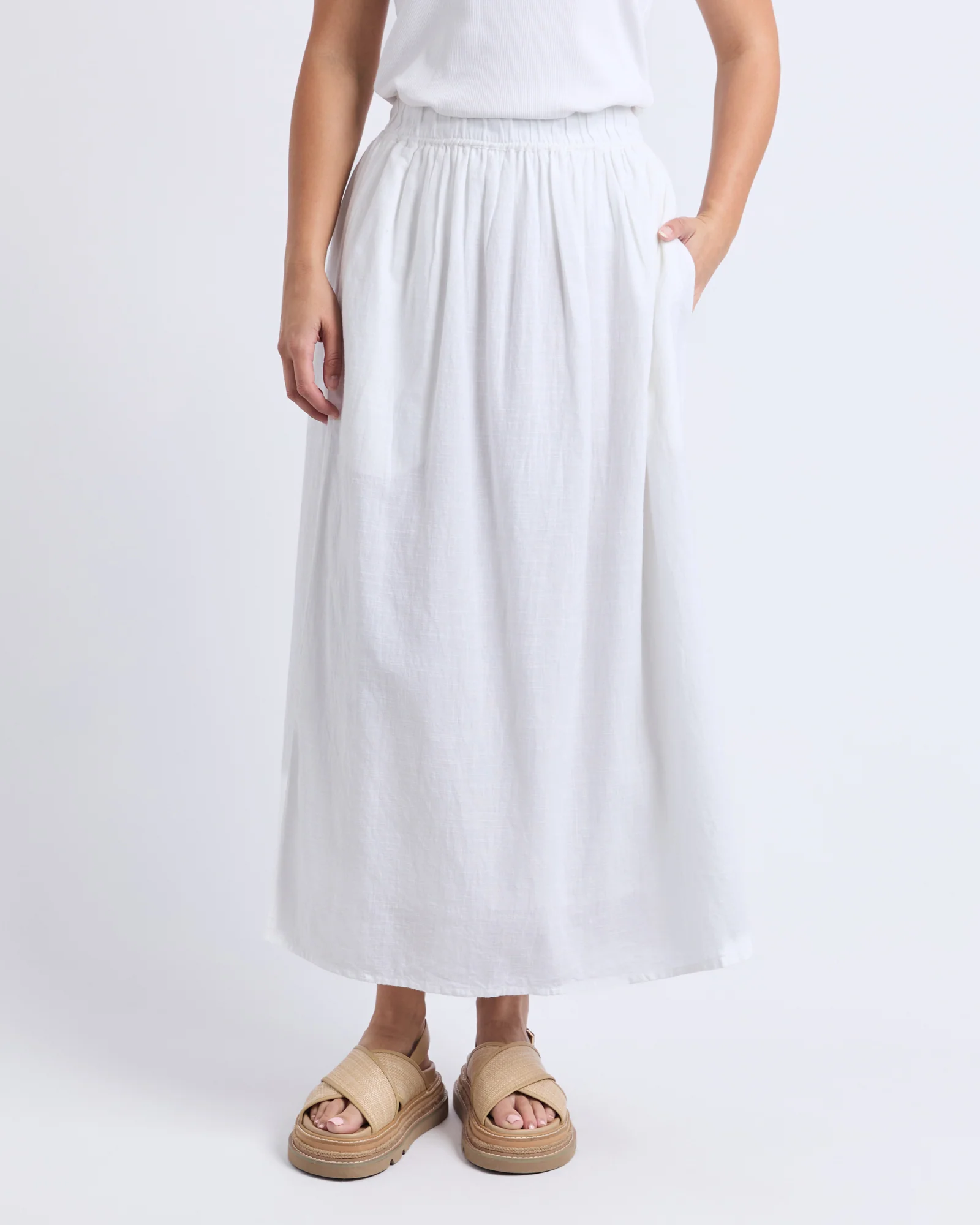 Tiana Skirt White