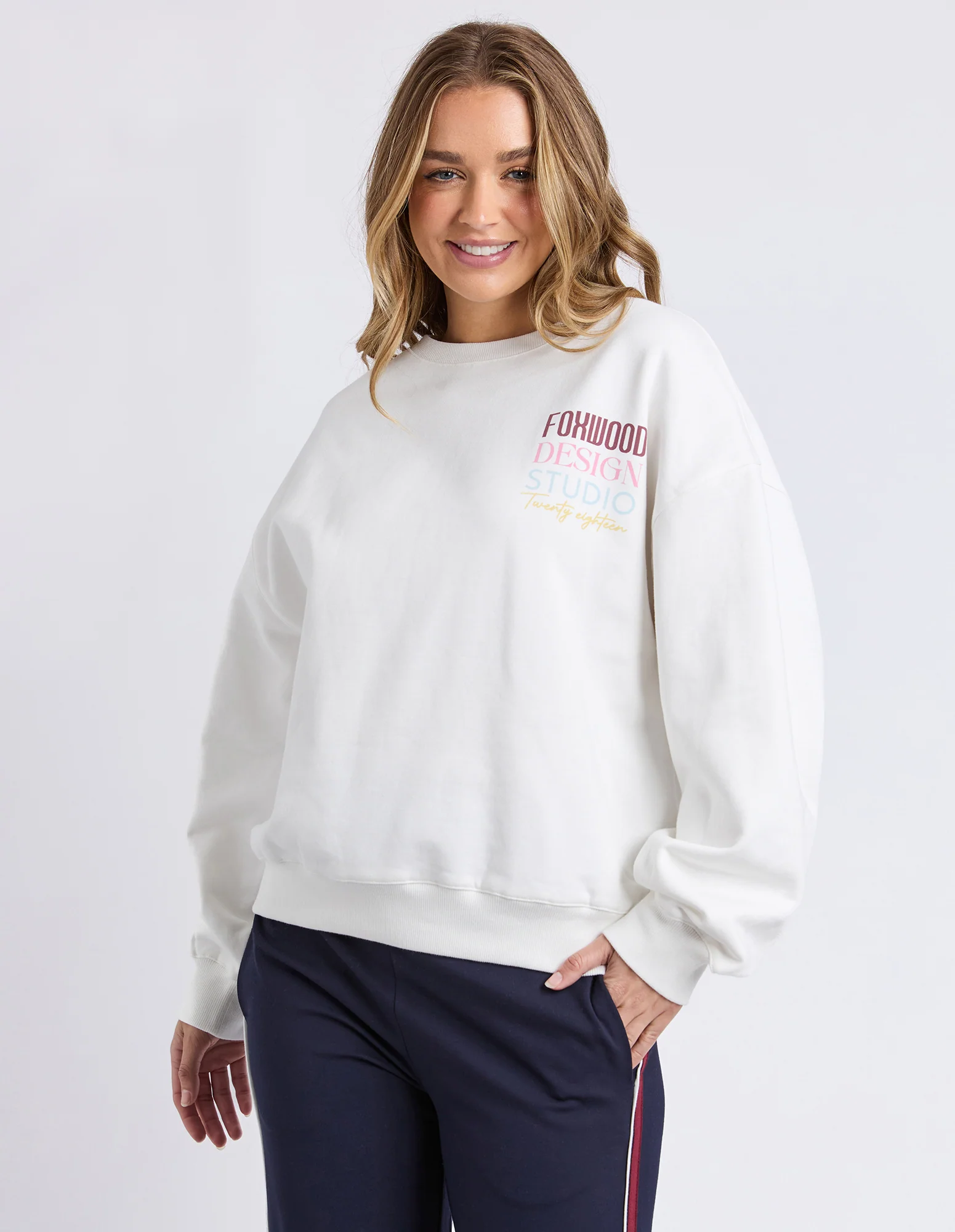 Tranquil Oversized Crew Vintage White - Image 2